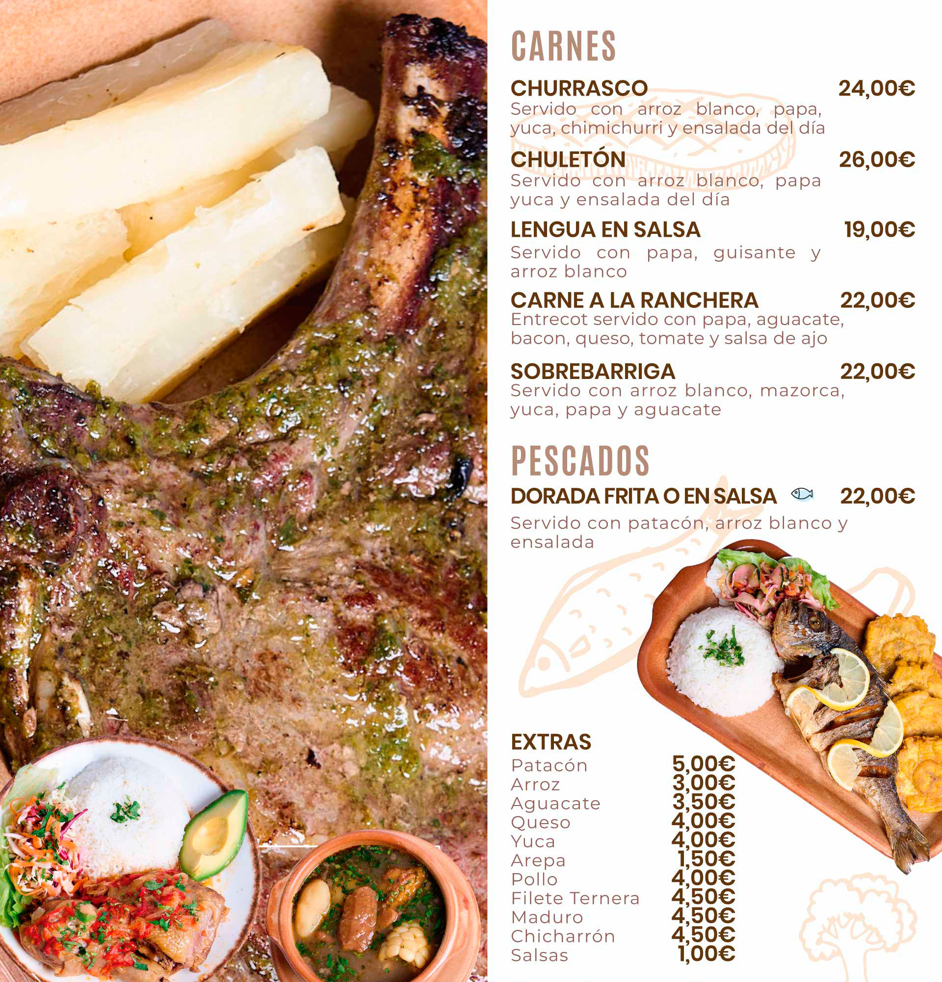 Menú Colombiapan parte 1