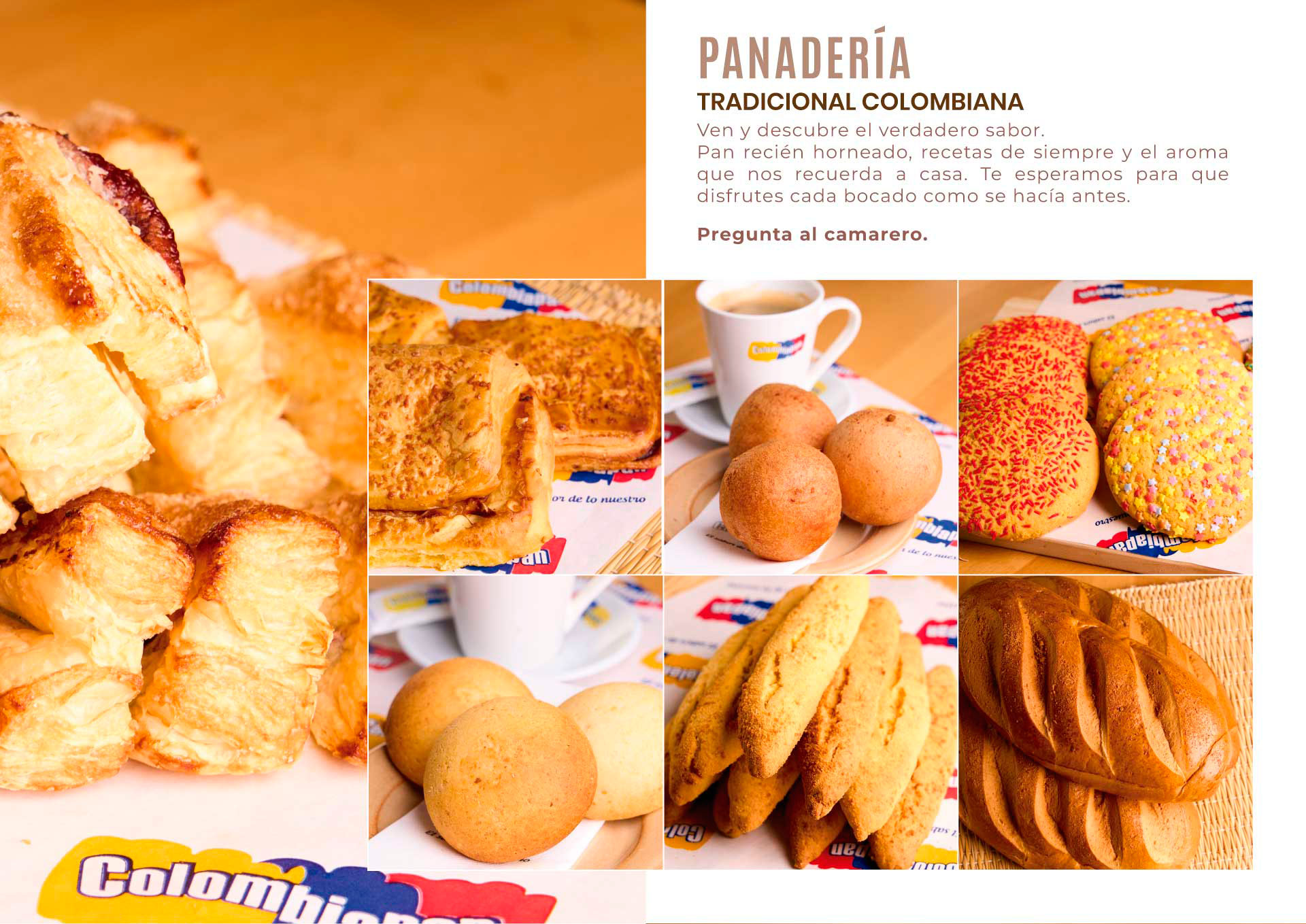 Menú Colombiapan parte 1